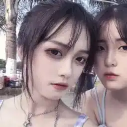  闺蜜头像一人一半真人2张分开真人闺头