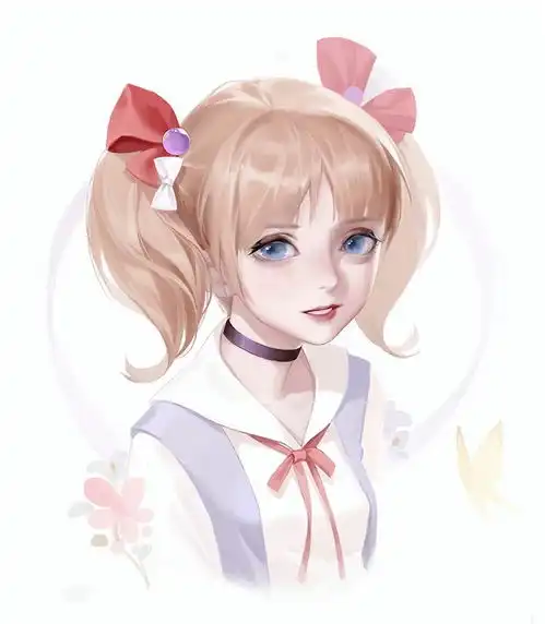  国人画师gin作品欣赏109p二次元少女头像