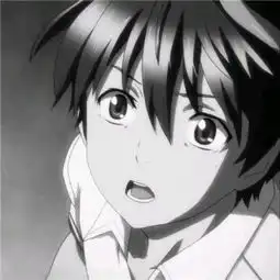  寂寞帅气二次元男生qq头像男生qq动漫黑白风格头像