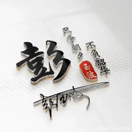  朋友们喜欢的3d微信姓氏头像更新了,足足五十多张,看看有你的吗