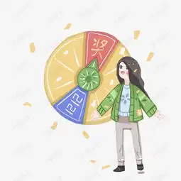  手绘双十二美女幸运大转盘插画素材图片免费下载高清psd千库网图片编号11377057