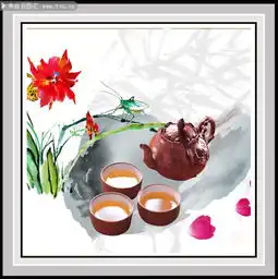  茶文化装饰画图片