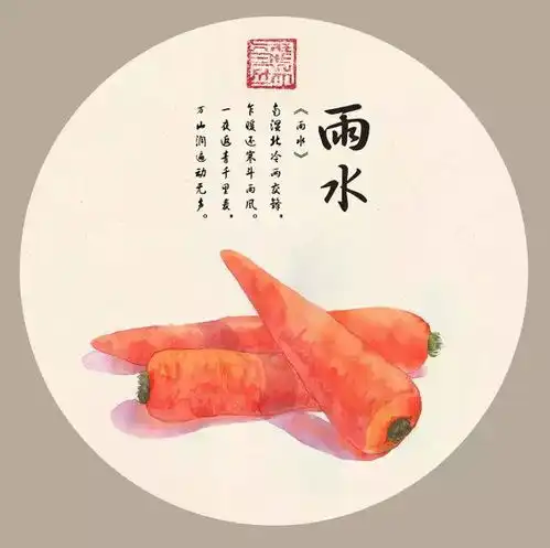  这组24节气插画,可以说是非常清新脱俗了