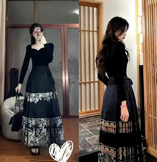  高级不费力今春大龄女人必穿毛衣马面裙,学会以下技巧就好