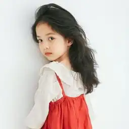  女生头像可爱呆萌小孩真人侧脸小女孩头像