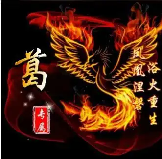  这款凤凰涅槃,浴火重生的微信姓氏头像送给你,寓意吉祥