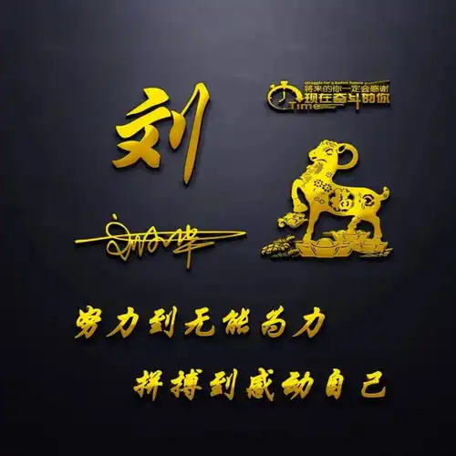  你的微信头像该换新了,最新质感大气签名头像,留下你的名字