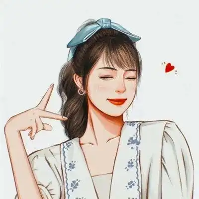  绘画情侣头像,情侣手绘图片双人唯美5