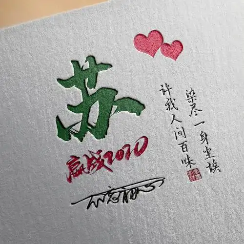  2020姓氏微信头像,不忘初心赢战2020吧
