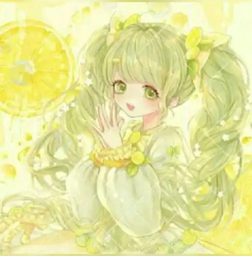 绿色蓝色三人闺蜜头像