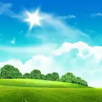  蓝天白云太阳风景微信头像图片大全