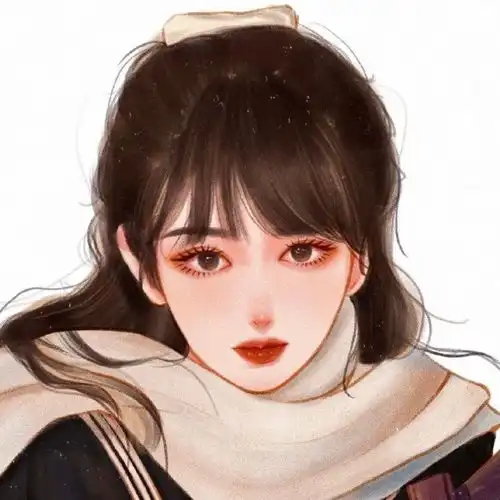 女生幸运头像图片手绘卡