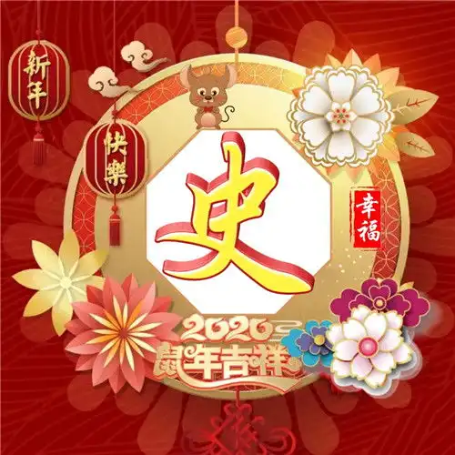 2020新年快乐头像,姓氏百家姓美图头像鼠年吉祥