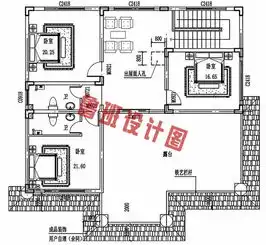  农村40万三层别墅款式设计方案图,外观大气户型经典
