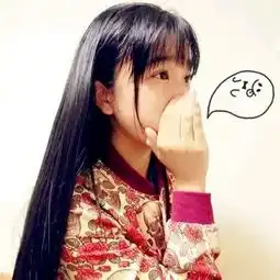  清纯侧脸长发的女生头像,自己ps出来也可以