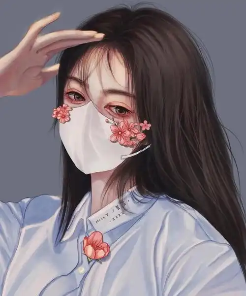  戴口罩头像