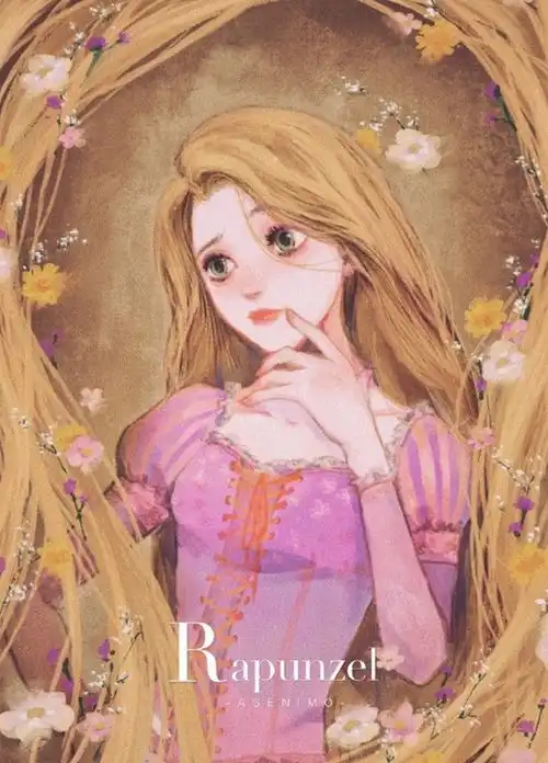  迪士尼公主的不同画风,爱丽儿一头秀发让人羡慕,艾莎女王范十足