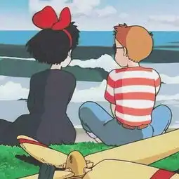  情侣头像趣味插画动漫