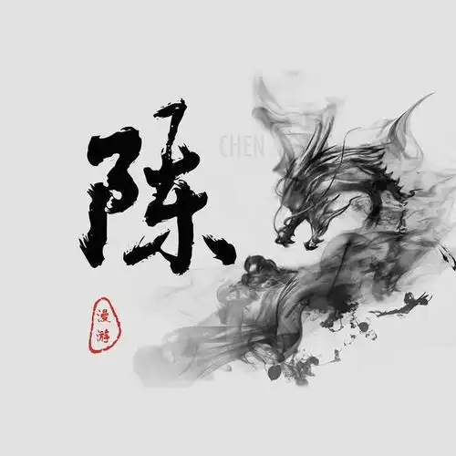  快来换个微信头像吧,16张唯美古风水墨龙姓氏头像,喜欢带走换上