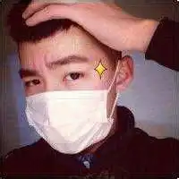 好看的女士戴口罩头像老