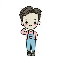  穿粉色衣服男色背带裤的卡通情侣头像出自哪里知道吗