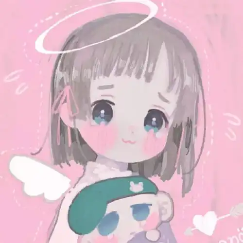 小希可爱卡通女孩头像白
