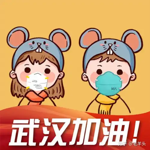 好看的女士戴口罩头像头