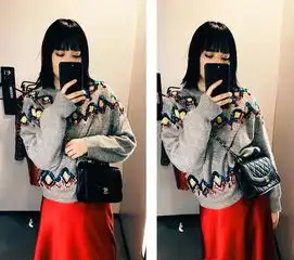  真人试穿2019年就要穿开运红,显白又时髦