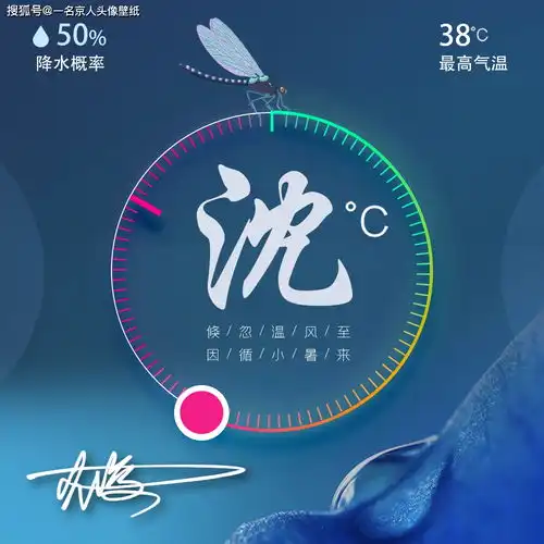  小暑节气到,送你22张创意姓氏头像,你的姓氏最有温度