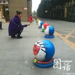 成都现卡通隔离墩造型呆萌惹人爱