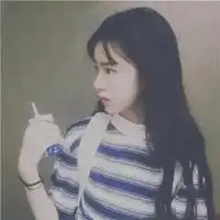  女生头像唯美长发侧面侧身长发美女头像