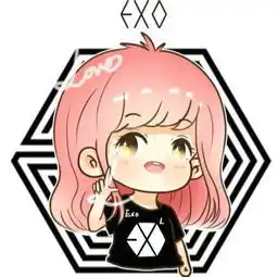  卡通exo女生头像