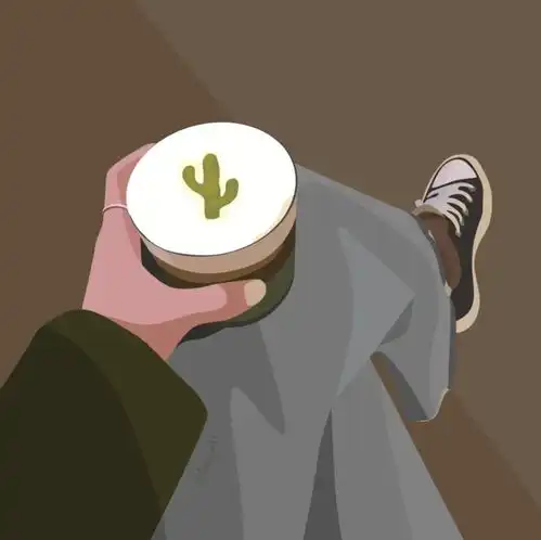  简约好看又不明显的防家长插画情侣头像