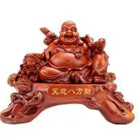 微信头像女招财山水画开