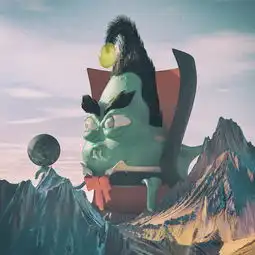  三维卡通狂暴巨兽