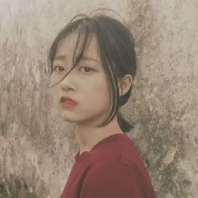  原宿风暗黑系女生头像真人孤独堕落女生头像高冷