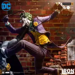  新品预定ironstudios16batmanvsjoker蝙蝠侠对战小丑场景雕像