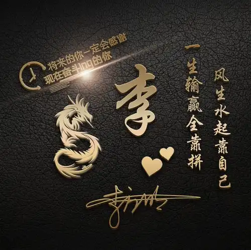  你的微信头像该换新了,三十六张新款立体签名头像,精心为您设计