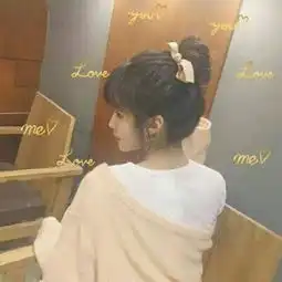  好看清纯的侧脸美女微信头像