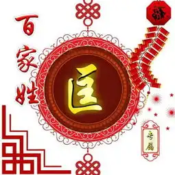  2019新春版,百家姓氏头像,红红火火迎新年