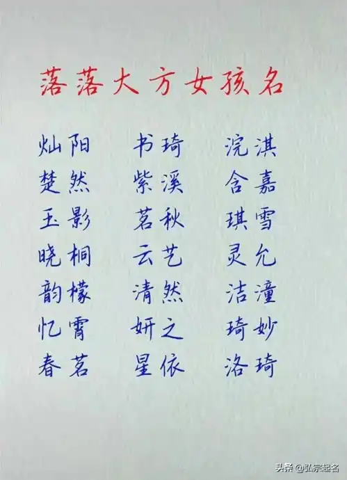  宝宝起名甜美大方的女孩大名,温馨可爱的小名