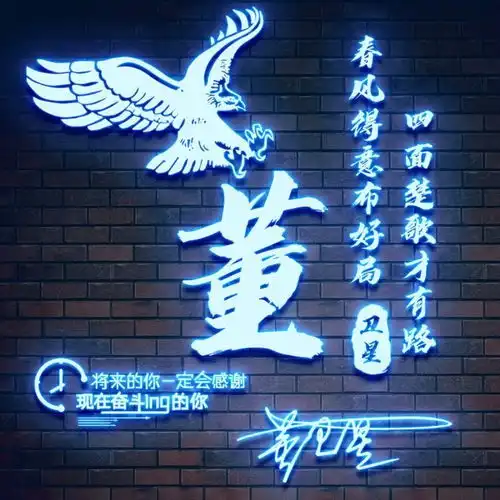  专属签名头像上线,3d高端大气姓氏头像,你的头像该换换了