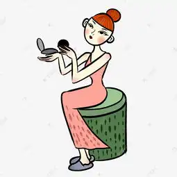 卡通头像女丸子头
