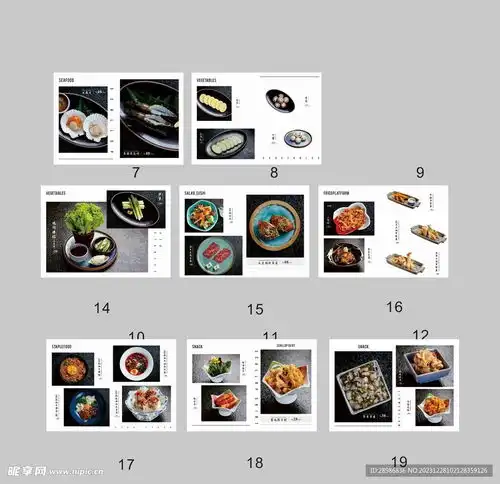  美食画册设计图psd分层素材psd分层素材
