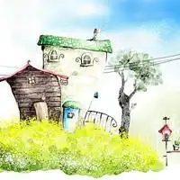 小清新卡通头像风景