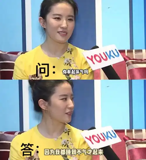 搞笑美女刘亦菲好像有采访牛逼症