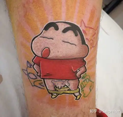 蜡笔小新大概是文身爱好者最青睐的动画题材之一