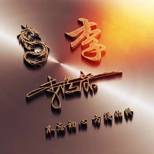  专属精致大气姓氏头像,原创高端大气签名头像,换上试试吧