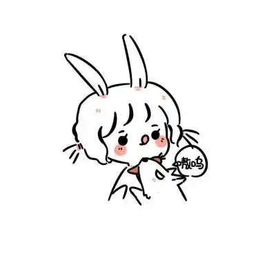  白底简约头像可爱小女生最火简约创意白底人物头像