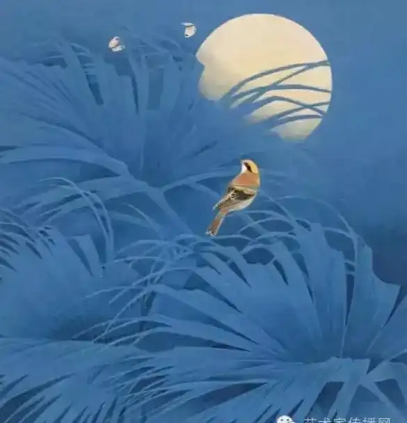  画家师倩莹,醉心花鸟,清新脱俗